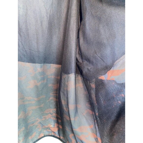 Russell Athletic Mens Windbreaker XL Blue Camouflage Full Zip Up Lightweight - Picture 6 of 6